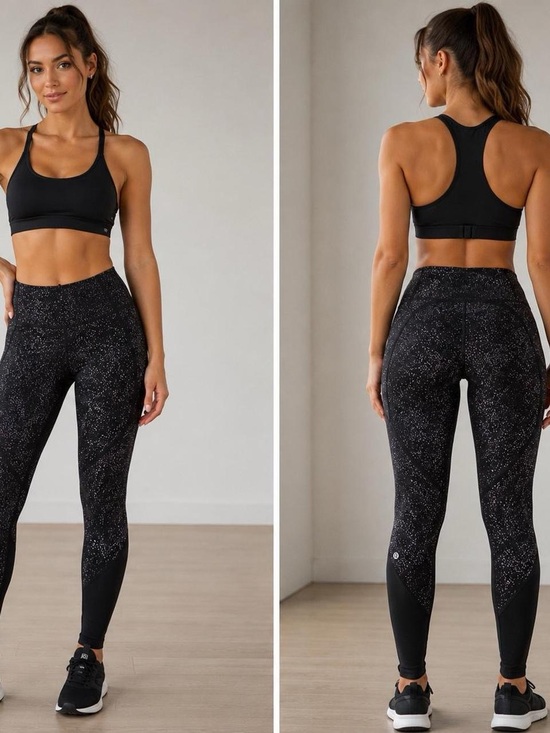 lululemon athletica Pants - lululemon athletica Black Speckled High-Rise Leggings